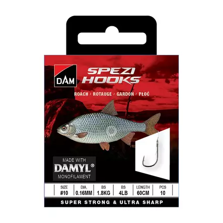 DAM Spezi Roach 10 0,16mm 1,8kg 60cm - Tafsar & tafsmaterial - 5706301664853 - 1