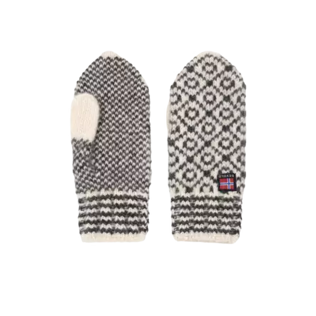 Devold Svalbard Wool Mitten Offwhite/anthracite - Handskar - 7028567699683 - 1