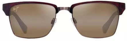 Maui Jim Kawika XL - Shiny Reddish Havana Frame with HCL Bronze Lens - Plastlinser - 603429093723 - 2
