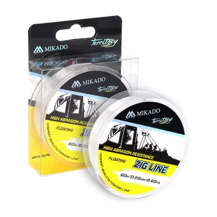 Mikado Territory Zig Line 0,30mm 60m - Fluorocarbon & styv mono - 5900637015383 - 1