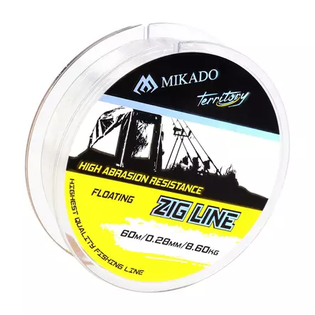 Mikado Territory Zig Line 0,30mm 60m - Fluorocarbon & styv mono - 5900637015383 - 2