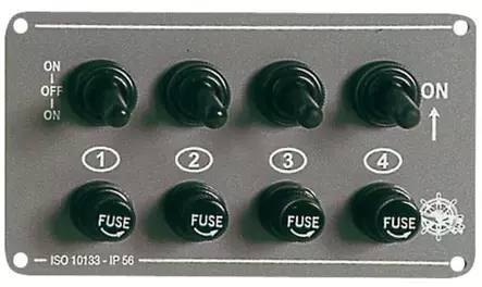 Osculati Katkaisinpaneeli 4-kytkintä - Batteri och elektriska tillbehör - 8033137002113 - 1