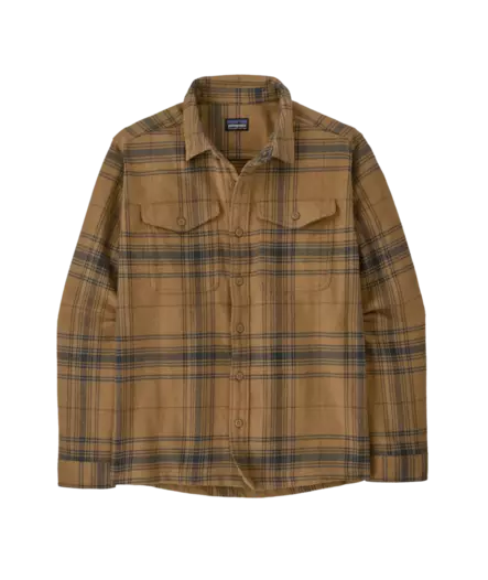 Patagonia M´s Fjord Flannel Shirt Dissolve Slab Khaki - Skjortor - 199346528443 - 1