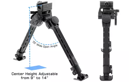 UTG Big Bore Full Stability Bipod - Bipoder - 4717385556393 - 2