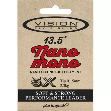 Vision Nano Mono Leader 13'6'' - Taperade Nylon -tafsar - 6417512817523 - 2