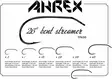 Ahrex TP650 26 Degree Bent Streamer - Streamerkrokar - 655043964583 - 3