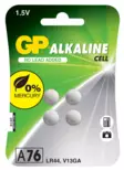 GP 1.5V A76/LR44/V13GA 4kpl paristo - Batterier och powerbanker - 4891199162473 - 1