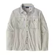 Patagonia Mens Self Guided Sun Shirt North Fork: Crisp Grey - Skjortor - 196924809413 - 1