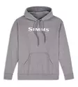 Simms Logo Hoody Grey Heather - Huvtröjor - 694264696873 - 1