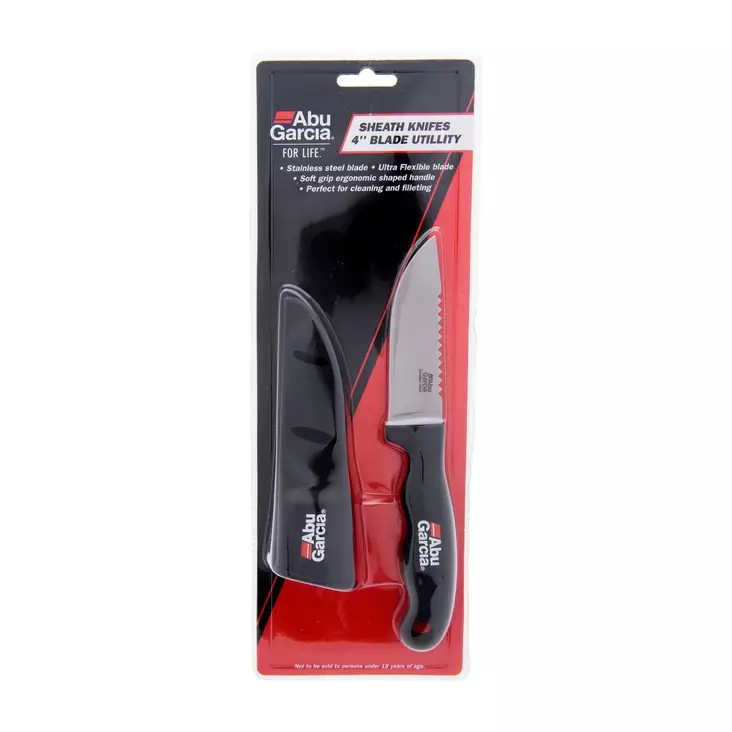 Abu Garcia Sheath Knife 4'' Utility - Filé- & betesknivar - 036282049703 - 1