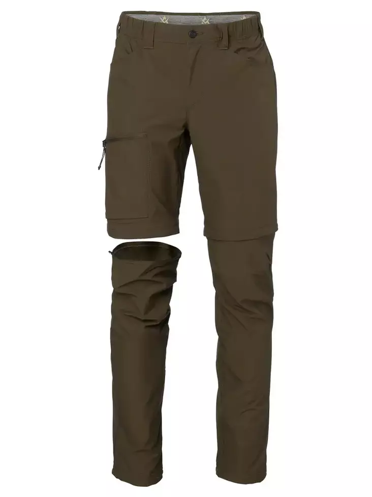 Alaska Chaser Lite Ms Zip Off Pants Solid Brown - Herrjaktbyxor - 6438347062643 - 1