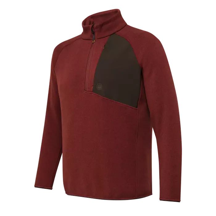 Beretta Abisko Half Zip Fleece Madder Brown - Jägarens bas- och mellanlager - 8051832698653 - 1