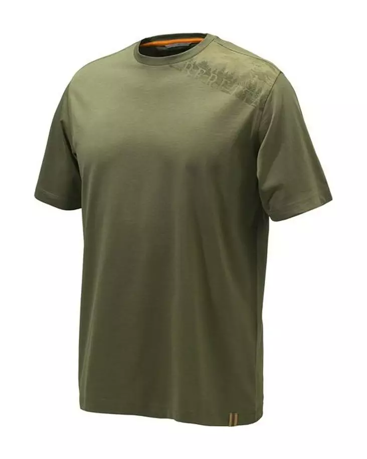 Beretta Pine Shoulder T-Shirt d. oliv L - Jägartröjor - 8051832531233 - 1