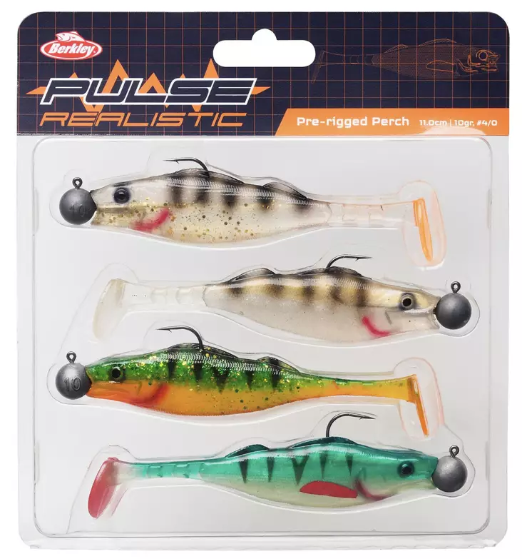 Berkley Pre-Rigged Pulse Realistic Perch 7cm 4pcs - Betessortimenter - 028632967683 - 1