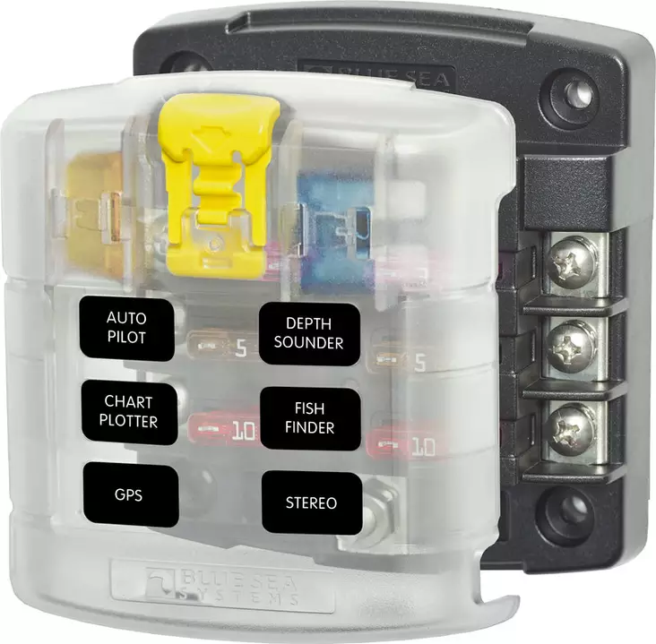 Blue Sea ST Blade Common Source Fuse 3Se - Batteri och elektriska tillbehör - 632085050283 - 1