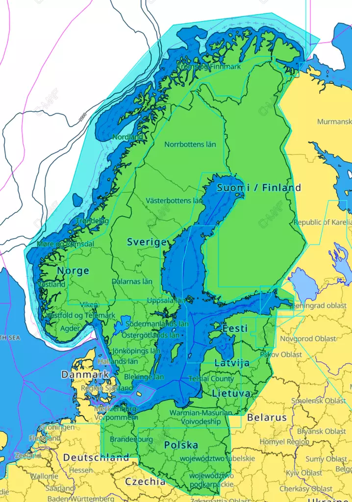 C-MAP Discovery Continental - Kartor - 9420064105533 - 1