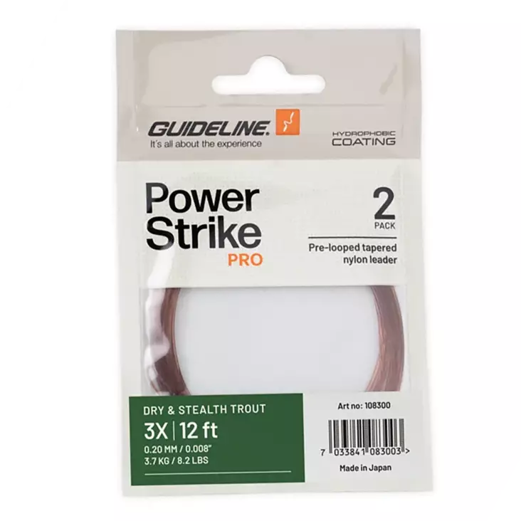 Guideline Power Strike PRO Dry & Stealth Trout 12ft - Taperade Nylon -tafsar - 7033841083003 - 1