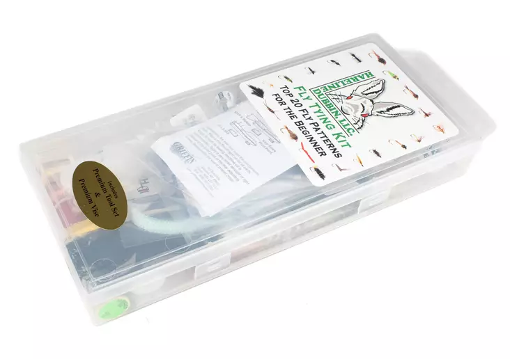 Hareline Fly Tying Kit w Premium Tools and Vise - Bindsatser - 762820168703 - 1