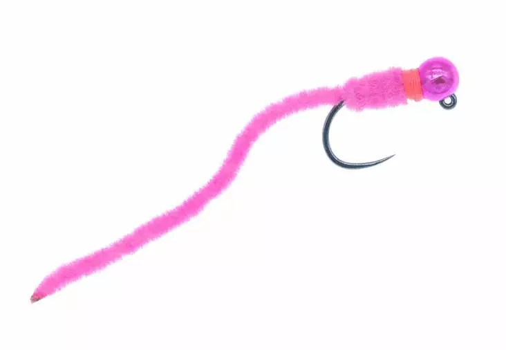 Jiggy Chenille Worm Pink - Streamers och leech - G1163 - 1