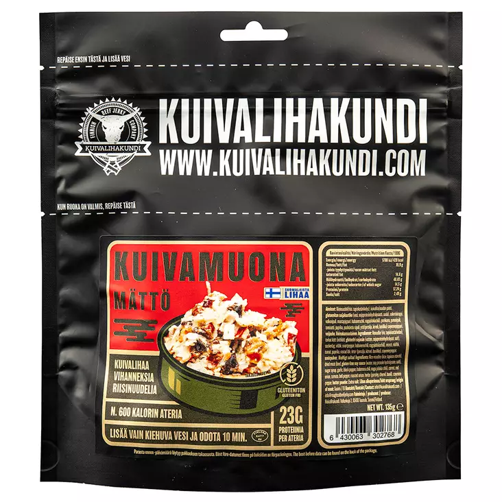 Kuivalihakundi Kuivamuona Mättö 135g - Campingmat - 6430063302393 - 3