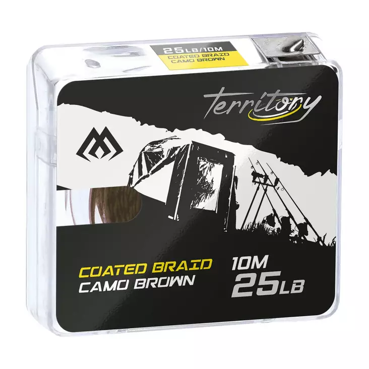Mikado Coated Braid 10m Camo Brown - Belagt flätat tafsmaterial - 5900637012283 - 1