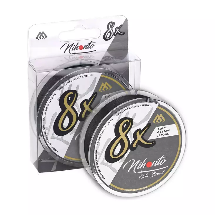 Mikado Nihonto Octa Braid 150m Black - Flätade linor - 5900637123323 - 1