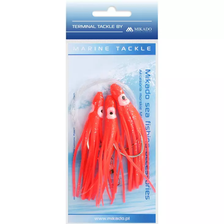 Mikado Octopus Rig 8cm 3x6/0 Red - Riggar för bottenfiske & torsk - 5900637138303 - 1