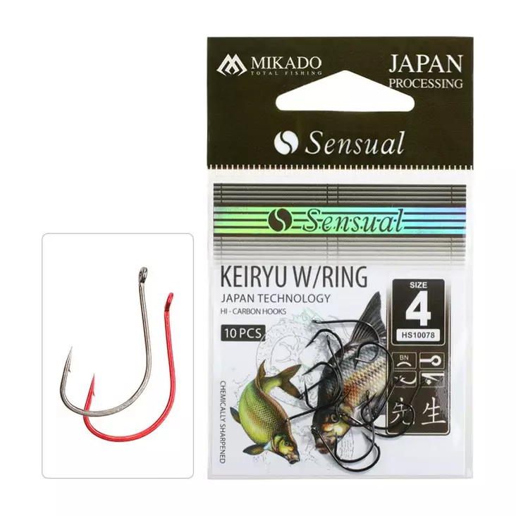 Mikado Sensual Keiryu with Ring BN - Öglekrokar & spadkrokar - 5900637619253 - 1