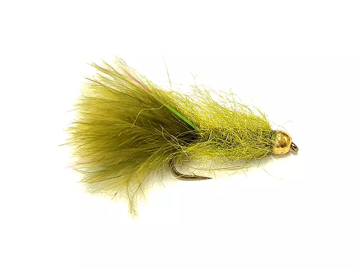 Olive Leech Tungsten Beadhead - Streamers och leech - 8859202532213 - 1