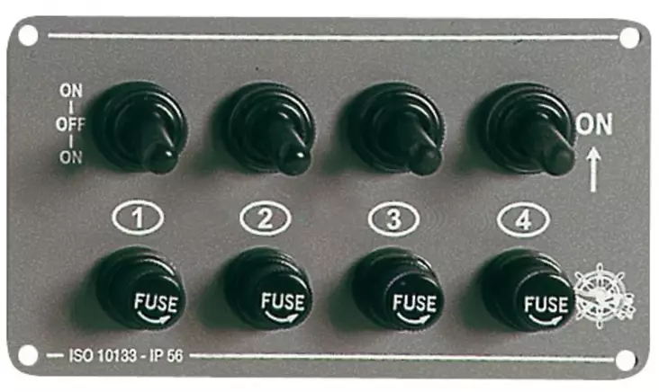 Osculati Katkaisinpaneeli 4-kytkintä - Batteri och elektriska tillbehör - 8033137002113 - 1