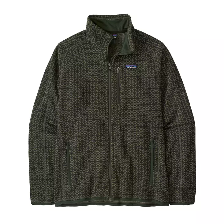 Patagonia Mens Better Sweater Jacket Scales: Old Growth Green - Mellanjackor - 198077205883 - 1