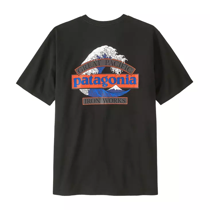 Patagonia Ms Great Waves Resp-T M BLK - T-shirts - 198077792543 - 1