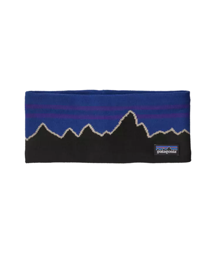 Patagonia Powder Town Headband Classic Fitz Roy P6 Blue - Mössar - 198077864523 - 1