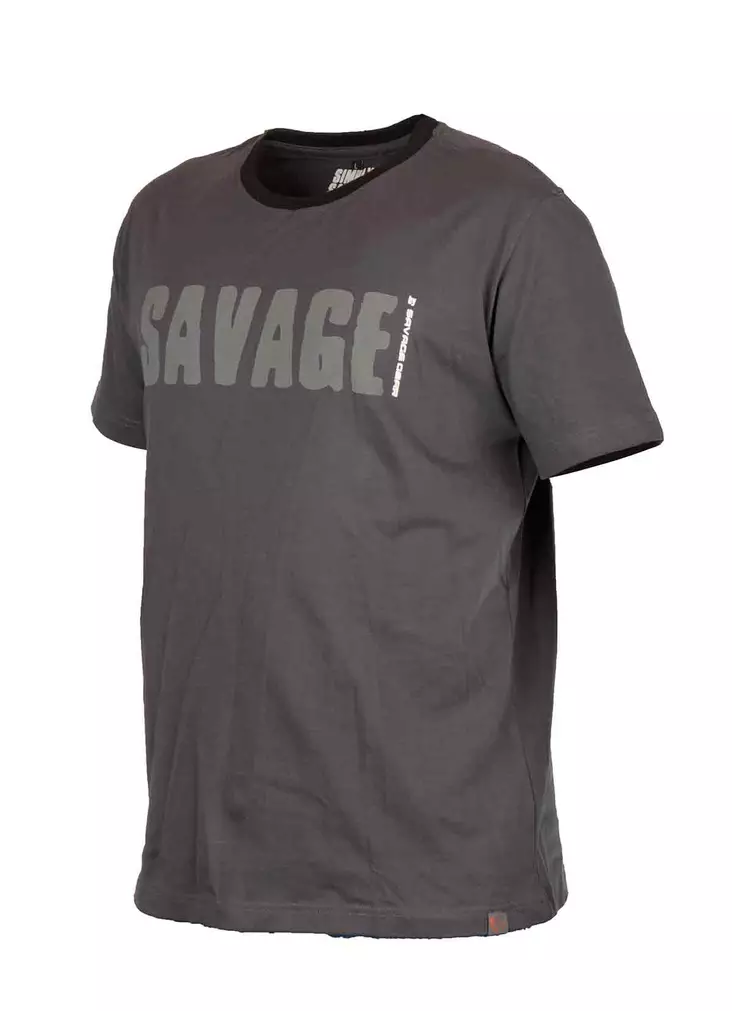 Savage Gear Simply Savage Tee Grey - T-shirts herr - 5706301570703 - 1