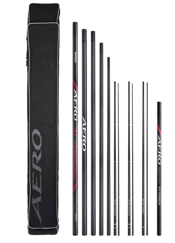 Shimano Aero X1 Pole Pack 11,50m 7pc + Kits + Extension - Metespön - 8717009876773 - 1