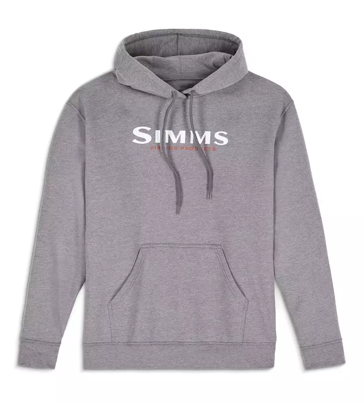 Simms Logo Hoody Grey Heather - Huvtröjor - 694264696873 - 1