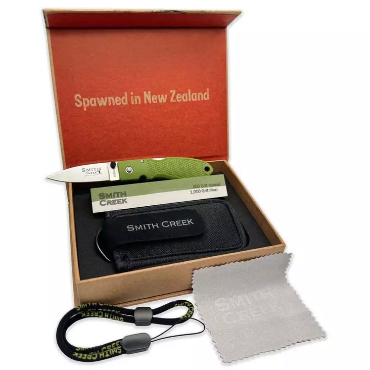 Smith Creek Pike Tooth Folding Knife Kit Moss Green - Fällknivar - 860008500083 - 1