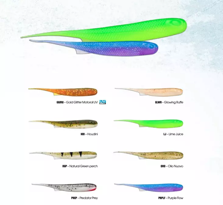 Storm Spike Tail Bleak 10cm 4,5g 4pcs - Vertikaljiggar - 0909202023 - 5