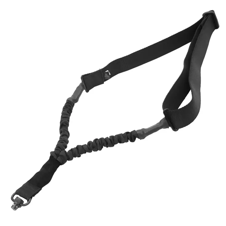 UTG Single Point Bungee Sling with QD Sling Swivel Black - Taktiska vapenremmar - 4717385552333 - 1