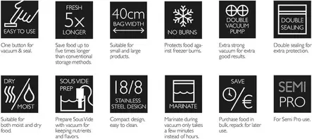 Finnvacum Titanium Vakuumikone - Vakuummaskiner och -tillbehör - 7340066134404 - 8