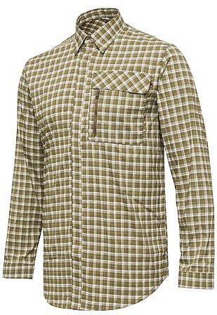 Beretta Lightweight Shirt White & Green Checkered - Jägartröjor - 8051832535224 - 1