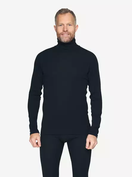 Devold Adventure Merino 190 High Neck Men's Ink - Undertröjor - 7028567761304 - 2