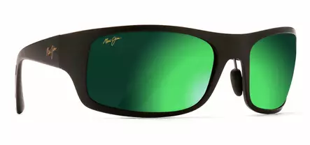 Maui Jim Haleakala - Matte Black Frame with Green Mirror Lens - Plastlinser - MM419-044 - 1