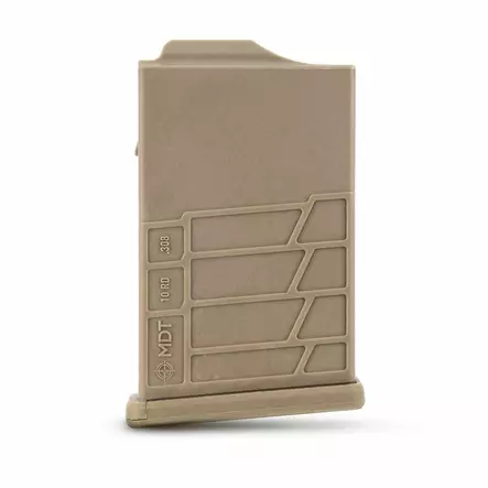 MDT Polymer AICS Magazine .308 Win / 6,5 Creedmoor 10 Round FDE - Magasin för AICS-system - 990482703714 - 1
