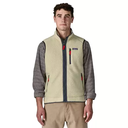 Patagonia Mens Retro Pile Vest Pelican w Smolder Blue - Mellanjackor - 198077463474 - 2