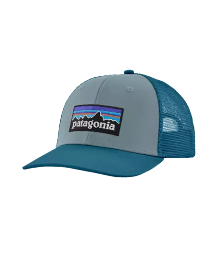 Patagonia P-6 Logo Trucker Hat Blue Sage - Övriga huvudbonader - 199346196604 - 1