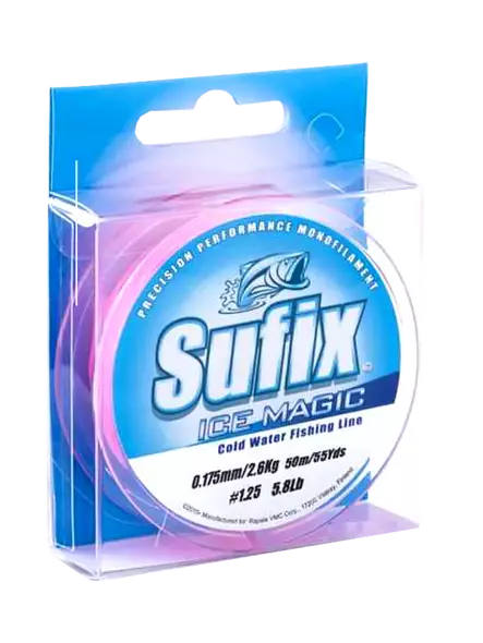 Sufix Ice Magic White Pink - Nylonlinor - 024777721944 - 1