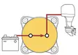 Blue Sea Battery mount switches 300A - Batteri och elektriska tillbehör - 632085600624 - 2
