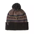 Patagonia Powder Town Beanie Park Stripe: Marlow Brown - Mössar - 198077389194 - 1