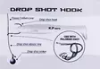 Shogun Drop Shot Hook #2 6pcs - Jiggkrokar - 6438239070794 - 2